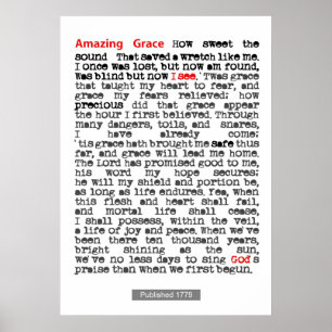 Affiche extraordinaire de grâce