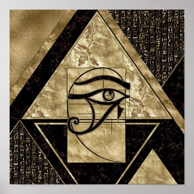 Affiche Eye of Horus - Golden Ratio (Devant)