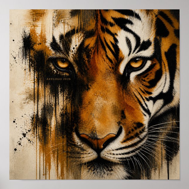 Affiche Eye Of The Tiger par Art Logo 2026 (Devant)
