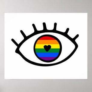 Affiche Eye Rainbow