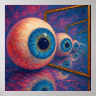 Affiche « Eyes Beyond Forever » - Un portrait surréaliste