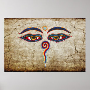 Affiche Eyes Of Buddha / Augen der Weisheit