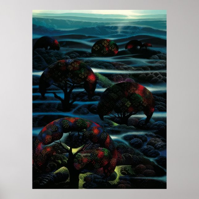 Affiche Eyvind Earle -  Jardin de Rêves - 1990; États-Unis (Devant)