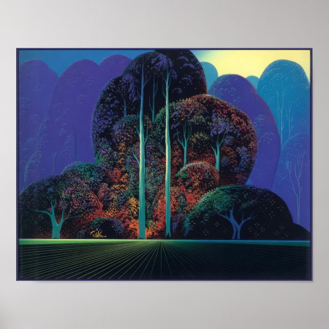 Affiche Eyvind Earle - Teintes adoucissantes du crépuscule (Devant)