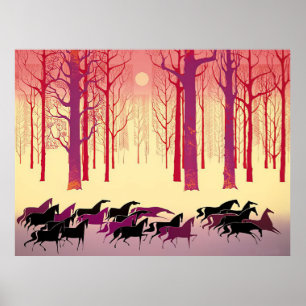 Affiche Eyvind Earle - Terre du soleil de minuit - 1983; U