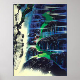 Affiche Eyvind Earle - Un rêve vagabond - 1995; États-Uni