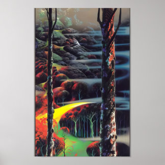 Affiche Eyvind Earle -  Une touche d'automne - Réalisme ma
