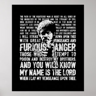 Affiche Ezekiel 2517 Jules Winnfield