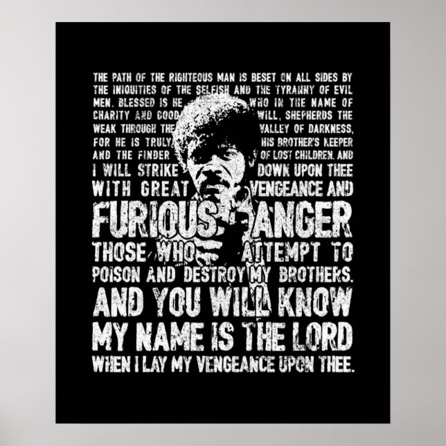 Affiche Ezekiel 2517 Jules Winnfield (Devant)