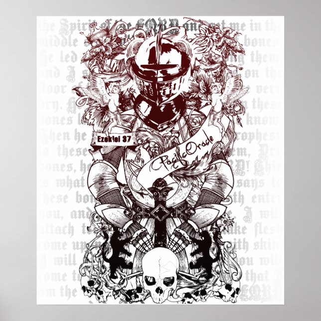 Affiche Ezekiel 37 Armée de Bones Canvas (Devant)