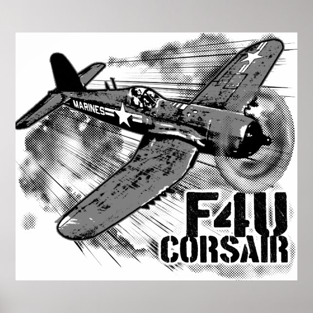 AFFICHE F4U CORSAIR (Devant)