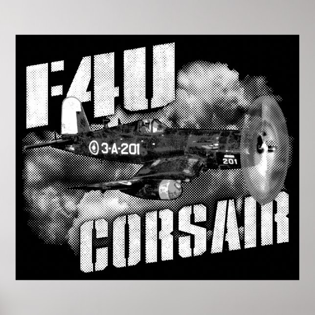 AFFICHE F4U CORSAIR (Devant)