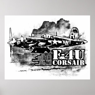 AFFICHE F4U CORSAIR