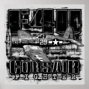 AFFICHE F4U CORSAIR