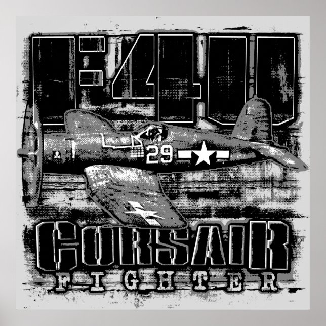 AFFICHE F4U CORSAIR (Devant)