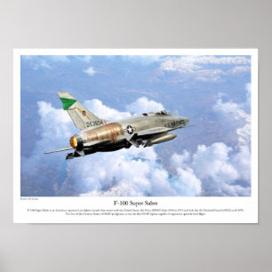 Affiche F-100 Super Sabre 