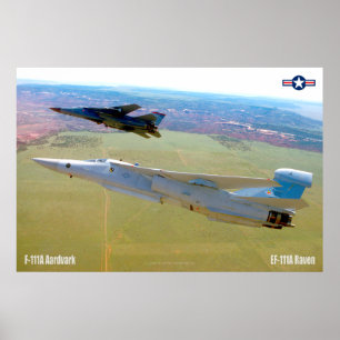 Affiche F-111A AARDVARK et EF-111A RAVEN