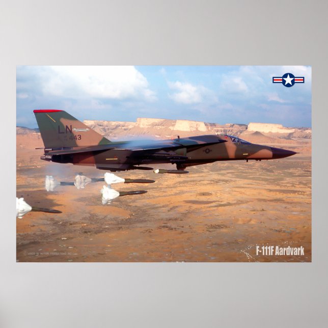 AFFICHE F-111F AARDVARK (Devant)