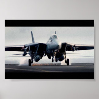 Affiche F-14 Atterrissage