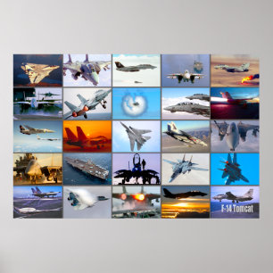 AFFICHE F-14 TOMCAT "MONTAGE"