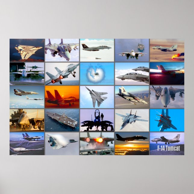 AFFICHE F-14 TOMCAT "MONTAGE" (Devant)