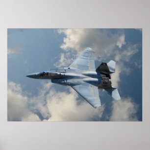 Affiche F-15 Aigle en vol