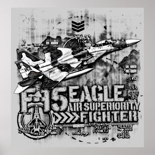 Affiche F-15 Eagle (Devant)