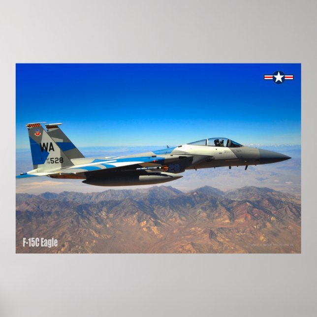 AFFICHE F-15C EAGLE (Devant)