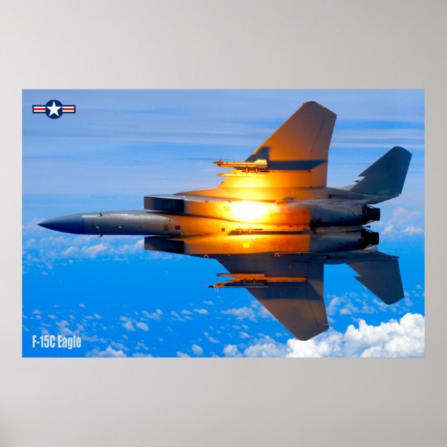 AFFICHE F-15C EAGLE (Devant)