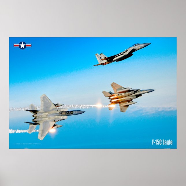 AFFICHE F-15C EAGLE (Devant)