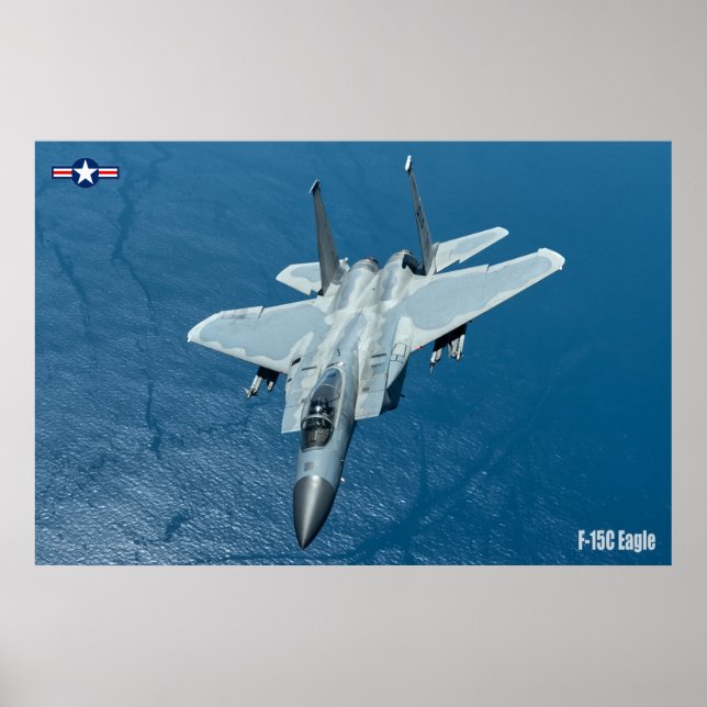 AFFICHE F-15C EAGLE (Devant)