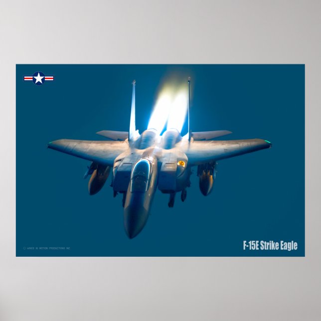 AFFICHE F-15E GRÈVE EAGLE (Devant)