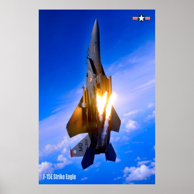AFFICHE F-15E GRÈVE EAGLE (Devant)