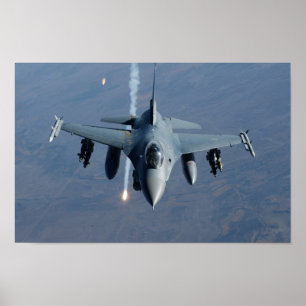 Affiche F-16 Aéronefs de Faucon de combat