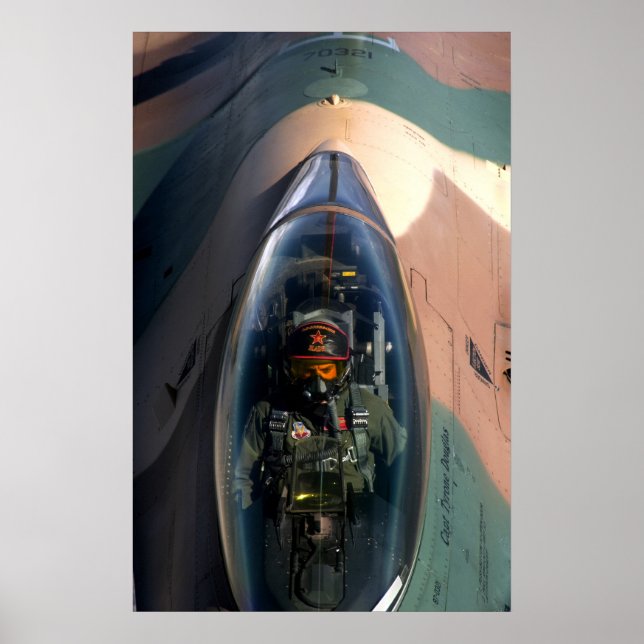 Affiche F-16 Aéronefs de Faucon de combat (Devant)