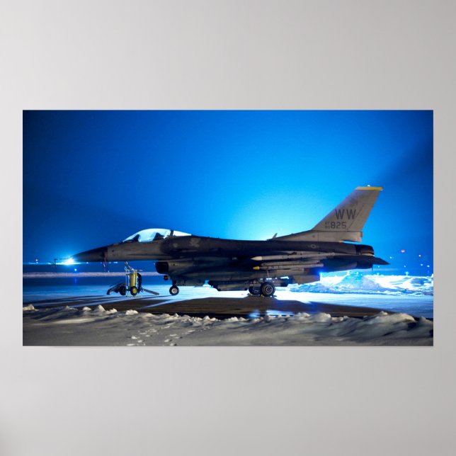 Affiche F-16 Aéronefs de Faucon de combat (Devant)