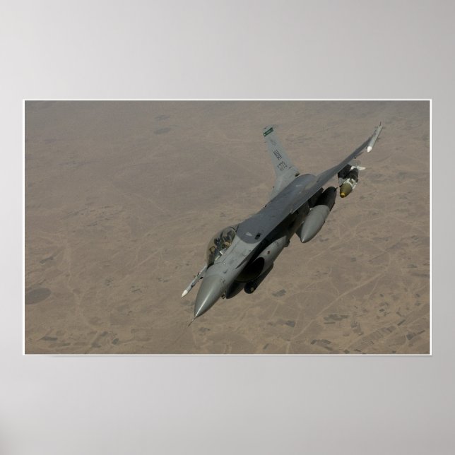 Affiche F-16 Aéronefs de Faucon de combat (Devant)