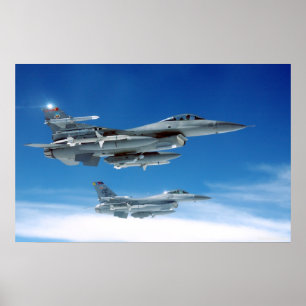 Affiche F-16 de l'Armée de l'Air
