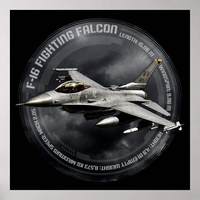 Affiche F-16 Faucon combattant (Devant)
