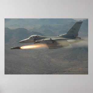 Affiche F-16 Faucon combattant