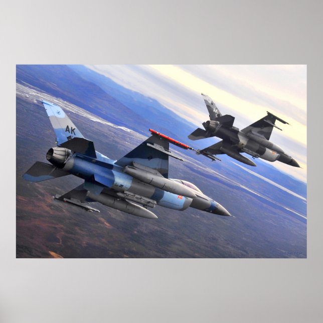 Affiche F-16 Faucon combattant (Devant)
