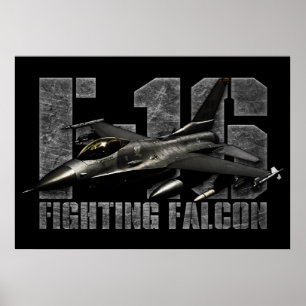 Affiche F-16 Faucon combattant