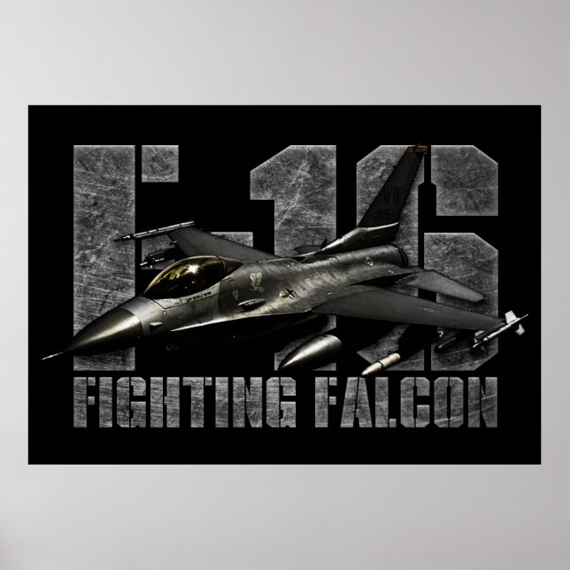 Affiche F-16 Faucon combattant (Devant)