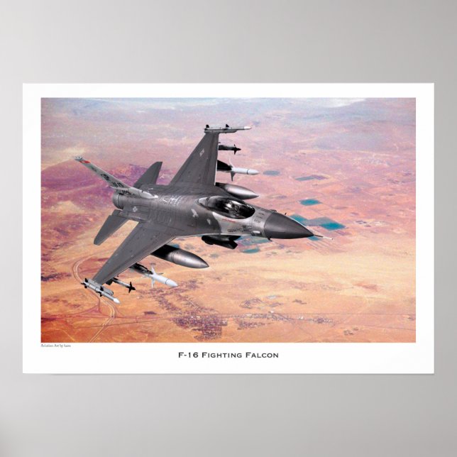Affiche F-16 Fighting Falcon (Devant)