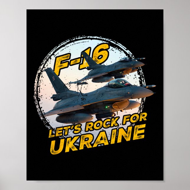 Affiche F-16 Ukraine  (Devant)