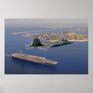 Affiche F-22 Raptor Fly-By