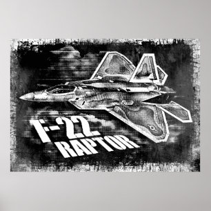 AFFICHE F-22 RAPTOR NULL