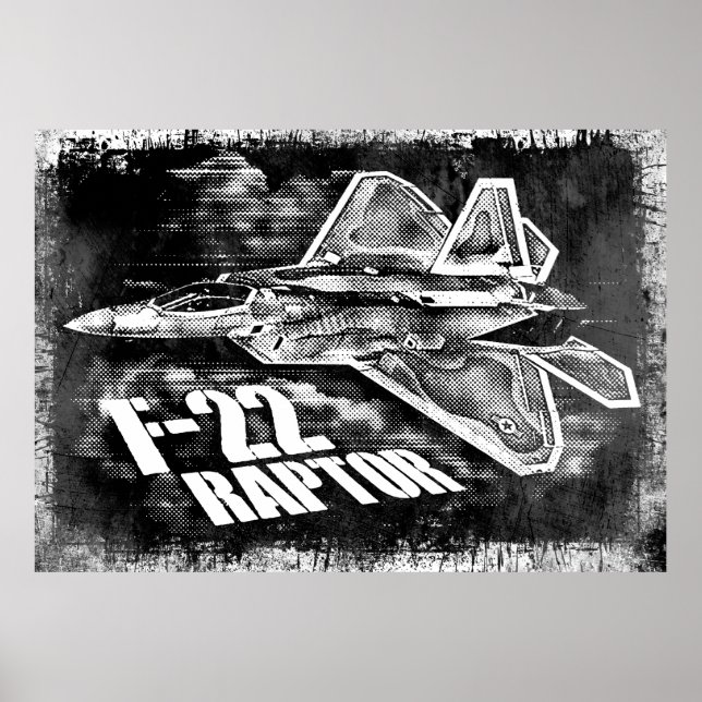 AFFICHE F-22 RAPTOR NULL (Devant)
