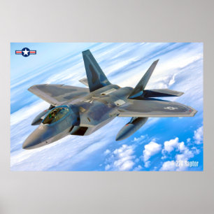 AFFICHE F-22A RAPTEUR