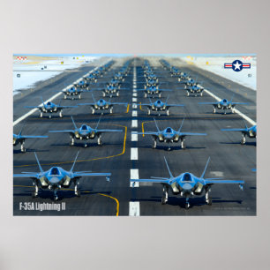 AFFICHE F-35A ÉCLAIRAGE II